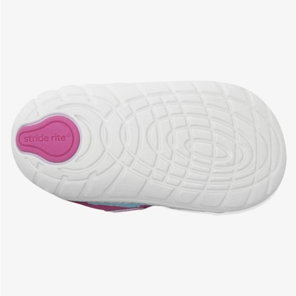 NEW Stride Rite Sizes 4.5 - 6 Splash Sandal Water Shoe - Watermelon Pink - Picture 8 of 8